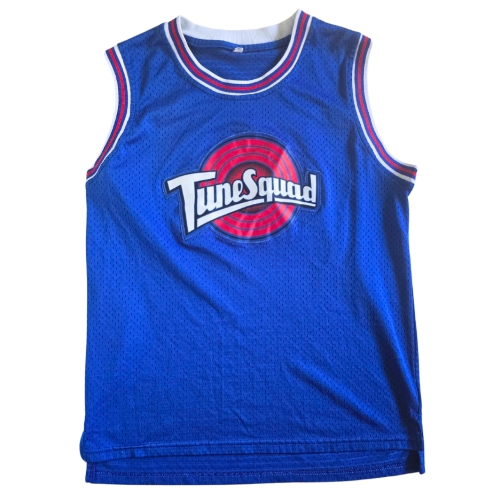 Looney Tunes Space Jam TuneSquad Basketball Jersey Jordan #23 Youth Large Blue